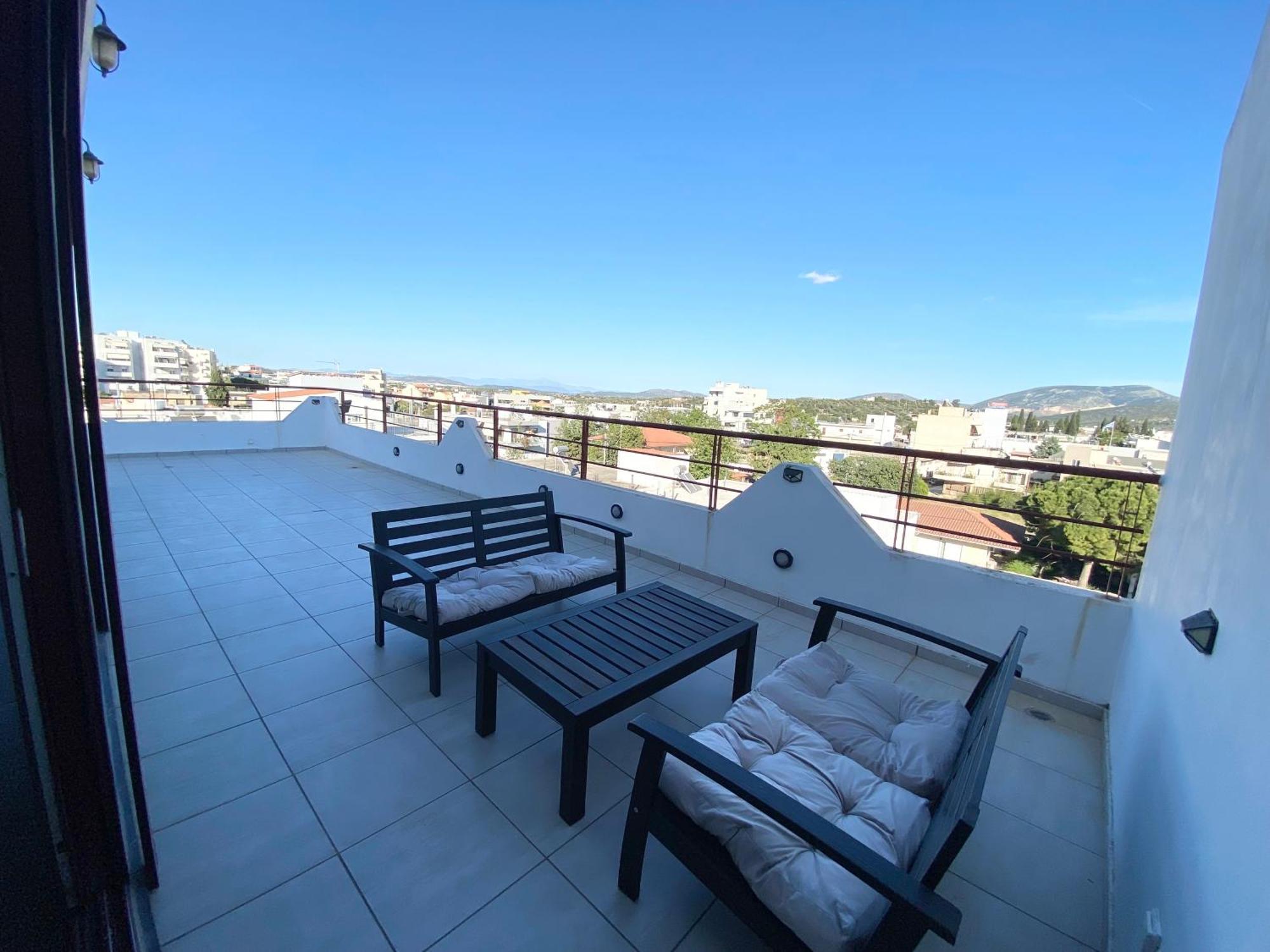 Luxury View Apartment 10Min From Athens Airport Koropí Kültér fotó