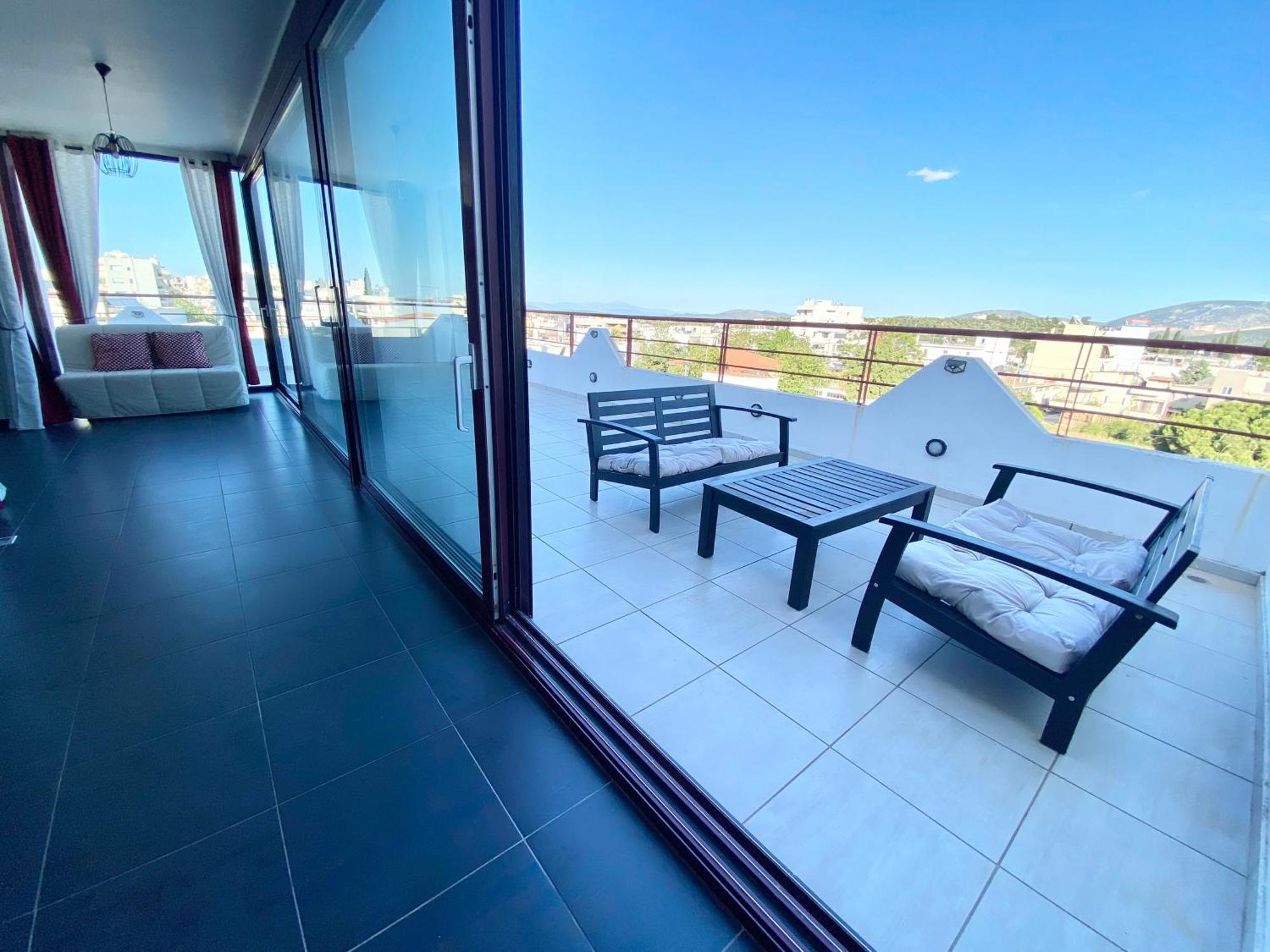 Luxury View Apartment 10Min From Athens Airport Koropí Kültér fotó