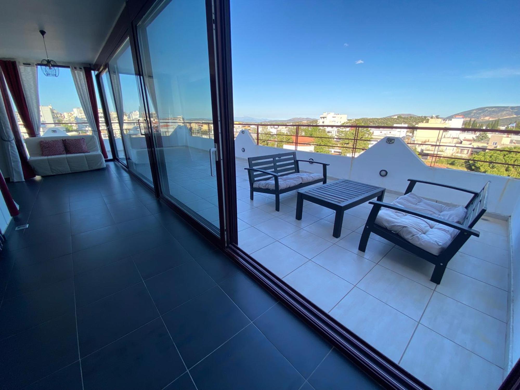 Luxury View Apartment 10Min From Athens Airport Koropí Kültér fotó